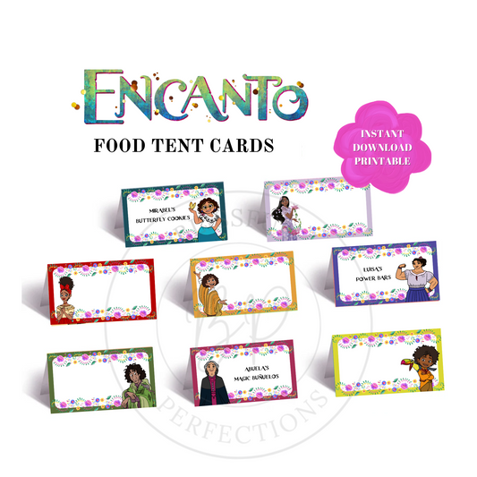 Encanto Food Tent Cards - Encanto Place Cards