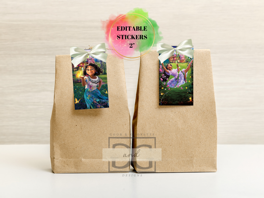 Encanto Gift Tags - Encanto Party Favor Tags