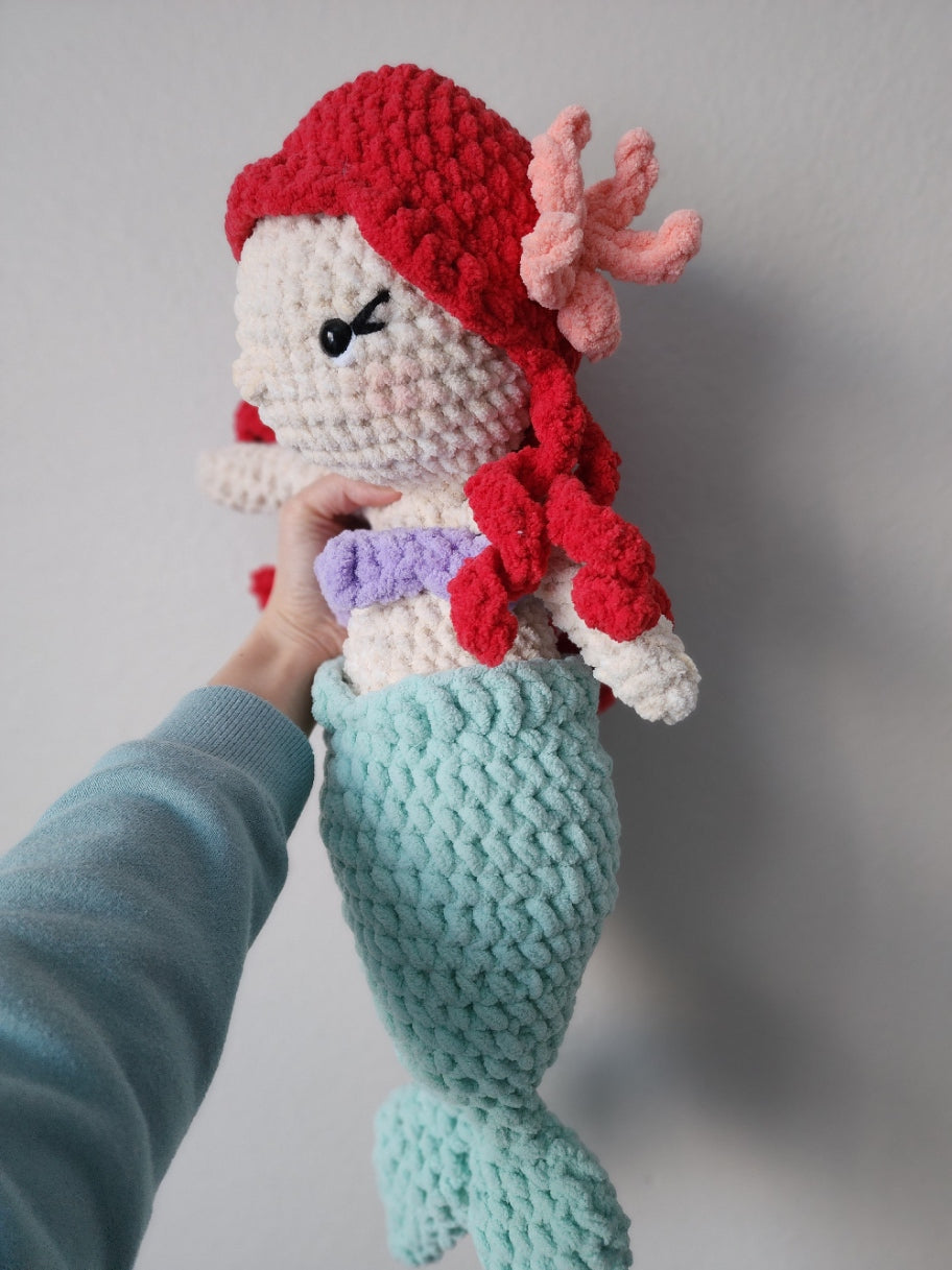 Large Ariel Mermaid Heirloom Doll - Merbaby Ariel Doll