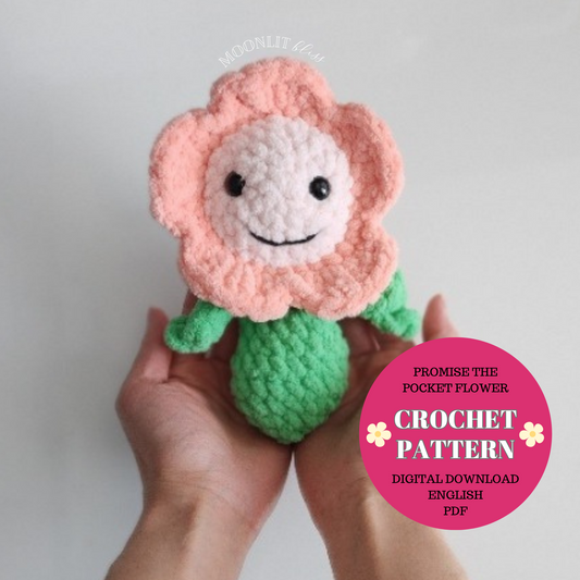 Crochet Pattern - Promise the Pocket Flower Amigurumi Flower Pattern