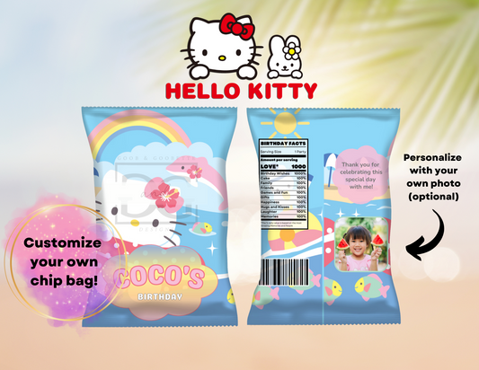 Summer Hello Kitty Pool Party Chip Bags - Sanrio Hello Kitty Party Favors