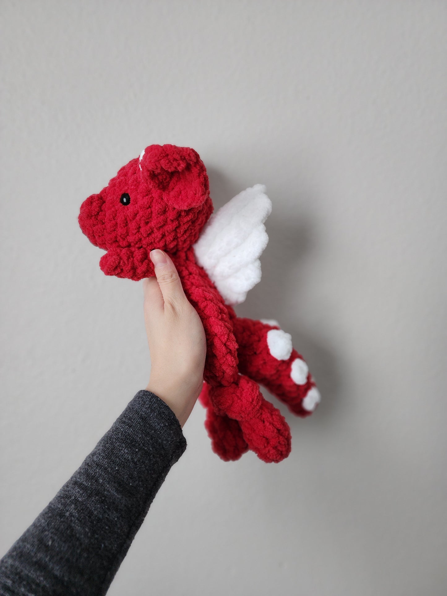 Mini Dakota Dragon Snuggler - Red